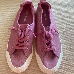TRETORN Pink glitter dress sneakers